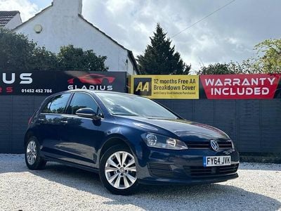 Used VW Golf VII SE 105 HP (77 kW) 2014 Blue Hatchback