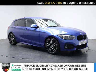 Used BMW 118 M Sport 136 HP (100 kW) 2017 Blue Hatchback