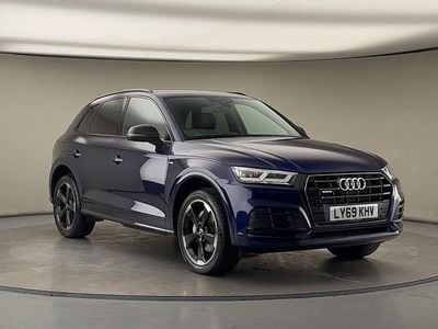 Navarra blue metallic/navarra blue metallic Used 2019 Audi Q5 Black Edition SUV | £23,200 (Fair price)