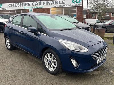 Used Ford Fiesta Zetec 100 HP (73 kW) 2018 Blue Hatchback