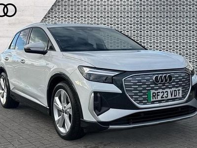White Used 2023 Audi Q4 e-tron S-Line SUV | £26,105 (Good price)