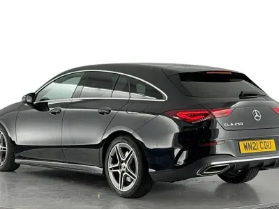 Used Mercedes CLA250e Shooting Brake AMG line 224 HP (164 kW) 2021 Black Estate