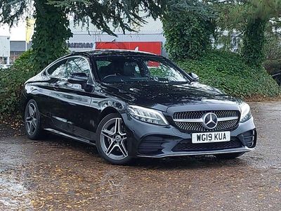 Black Used 2019 Mercedes C200 AMG line Coupe | £15,998 (Fair price)