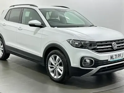 Used VW T-Cross Active 95 HP (69 kW) 2021 White SUV