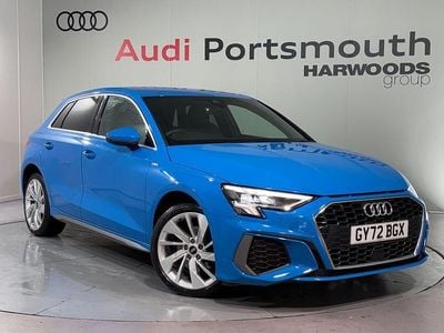 Blue Used 2022 Audi A3 Sportback e-tron S-Line Hatchback | £23,990 (A bit pricey)
