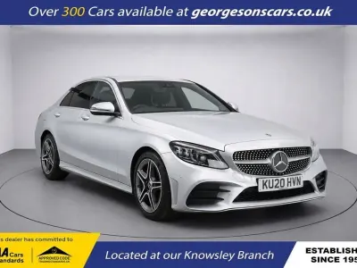 Używany Mercedes C220 AMG line 2020 Srebrny Sedan/Limuzyna