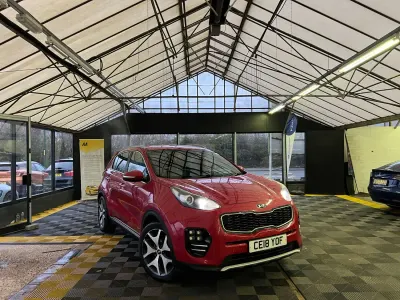 Begagnad Kia Sportage GT-Line 177 HK (130 kW) 2018 Röd SUV
