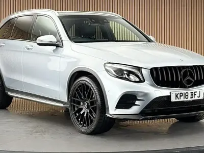 Used Mercedes GLC220 AMG line 170 HP (125 kW) 2018 Diamond silver  metallic finish SUV
