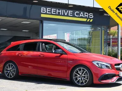 Used Mercedes CLA45 AMG 381 HP (280 kW) 2018 Red Coupe