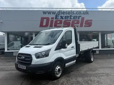 Used Ford Transit 130 HP (95 kW) 2023 Frozen white (solid colour) Cabriolet
