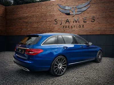 Used Mercedes C200 2021 Blue Estate