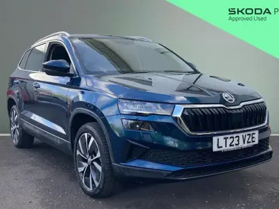 Begagnad Skoda Karoq SE L 150 HK (110 kW) 2023 Blå SUV