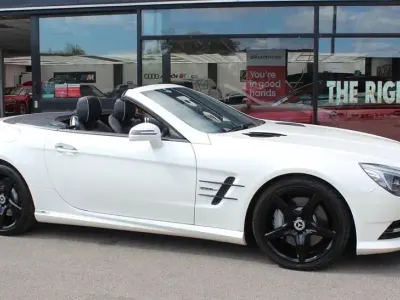 Used Mercedes SL350 2013 White Cabriolet
