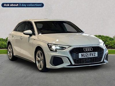 Used Audi A3 S-Line 147 HP (108 kW) 2021 White Sedan