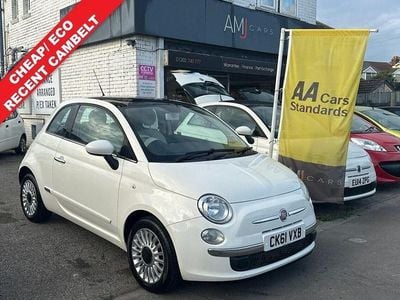 Used Fiat 500 Lounge 69 HP (50 kW) 2011 White Hatchback