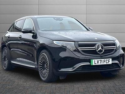 Obsidian black Used 2021 Mercedes EQC400 AMG Line Premium SUV | £25,350 (Fair price)
