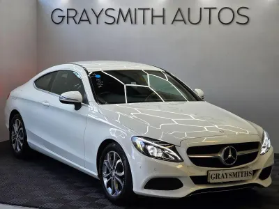 Used Mercedes C220 170 HP (125 kW) 2016 White Coupe