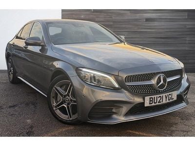 Grey Used 2021 Mercedes C300e AMG line Sedan | £19,499 (Good price)