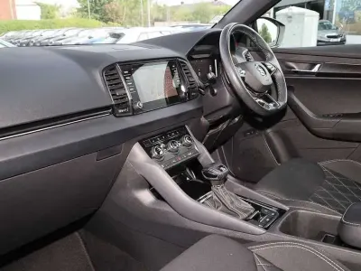 Used Skoda Karoq SportLine 150 HP (110 kW) 2021 Red SUV