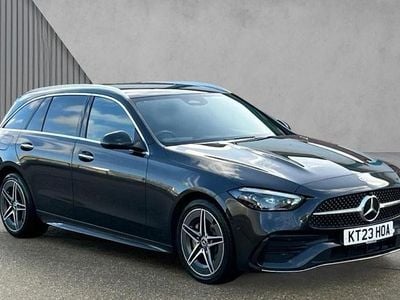 Graphite grey Used 2023 Mercedes C300e AMG Line Premium Plus Estate | £28,995 (Good price)