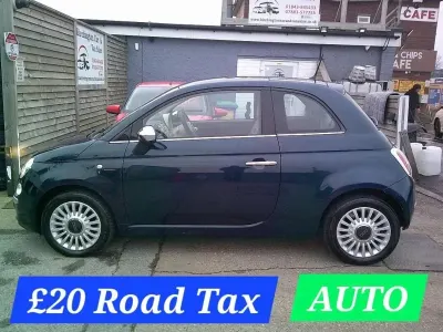 Used Fiat 500 Lounge 69 HP (50 kW) 2013 Blue Hatchback