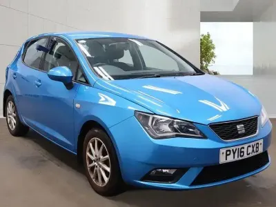 Begagnad Seat Ibiza SE Technology 90 HK (66 kW) 2016 Blå Halvkombi