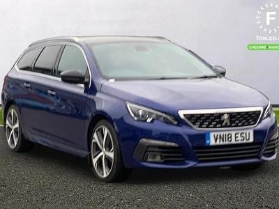 Used Peugeot 308 SW GT-line 2018 Blue Estate