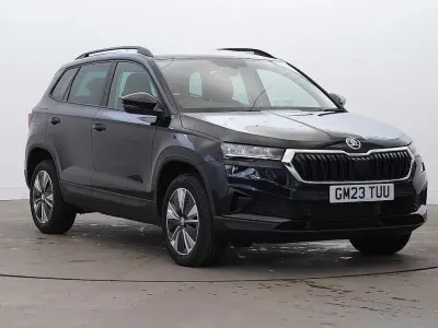 Used Skoda Karoq SE Drive 110 HP (80 kW) 2023 Black magic pearl effect SUV
