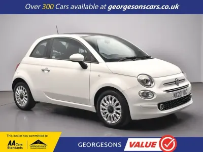 Used Fiat 500 Lounge 70 HP (51 kW) 2020 White Hatchback