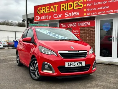 Used Peugeot 108 Allure 82 HP (60 kW) 2015 Red Hatchback