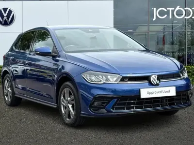 Used VW Polo R-line 95 HP (69 kW) 2023 Blue Hatchback