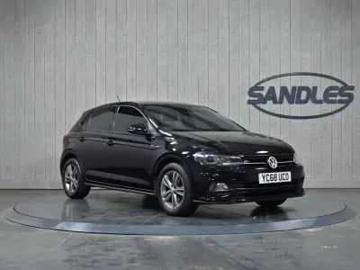 Used VW Polo R-line 115 HP (84 kW) 2018 Black Hatchback