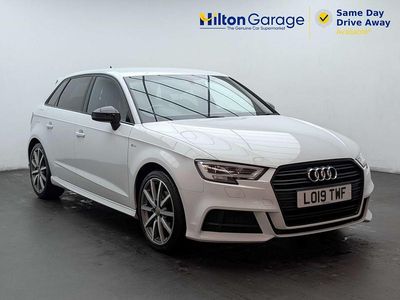 Used Audi A3 Sportback Black Edition 150 HP (110 kW) 2019 White Hatchback