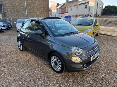 Grey Used 2019 Fiat 500 Lounge Cabriolet | £7,395 (Fair price)