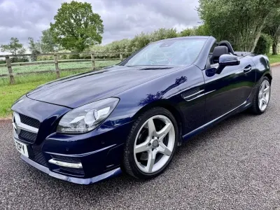 Käytetty Mercedes SLK300 AMG 245 HP (180 kW) 2016 Sininen Avoauto