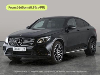 Used Mercedes GLC220 AMG Line Premium 170 HP (125 kW) 2018 Black Coupe