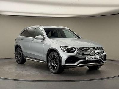 Hightech silver Used 2022 Mercedes GLC300 AMG line SUV | £28,700 (Super price)