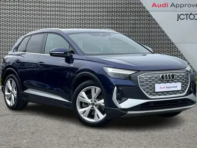Used Audi Q4 e-tron S-Line 150 kW (204 HP) 2023 Blue SUV