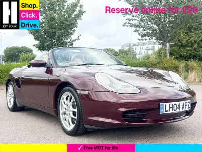 Used Porsche 986 Boxster 228 HP (167 kW) 2004 Red Cabriolet
