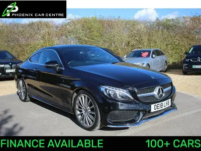 Usado Mercedes C250 AMG line 204 HP (150 kW) 2018 Preto Coupé