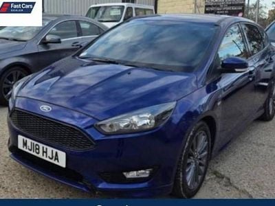 Used Ford Focus ST-Line 140 HP (102 kW) 2018 Blue Hatchback