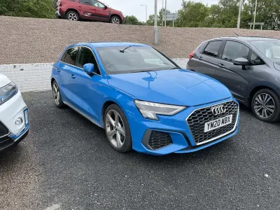 Used Audi A3 S-Line 2020 Turbo blue Sedan