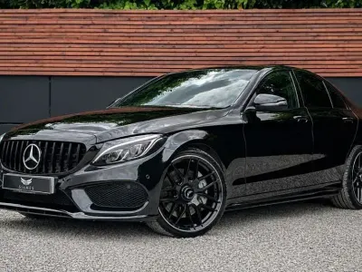 Used Mercedes C220 AMG line 2018 Black Sedan