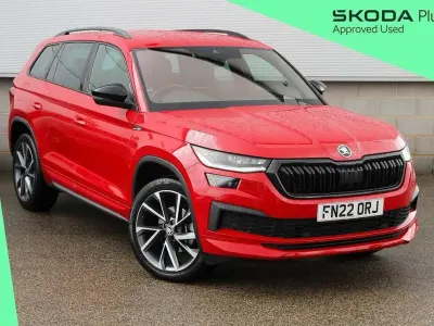Used Skoda Kodiaq SportLine 150 HP (110 kW) 2022 Velvet red metallic SUV