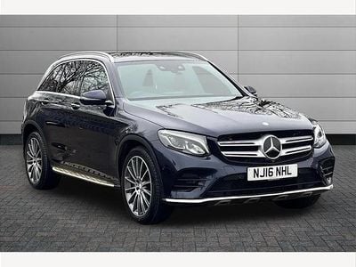 Used Mercedes GLC250 AMG line 204 HP (150 kW) 2016 Blue SUV