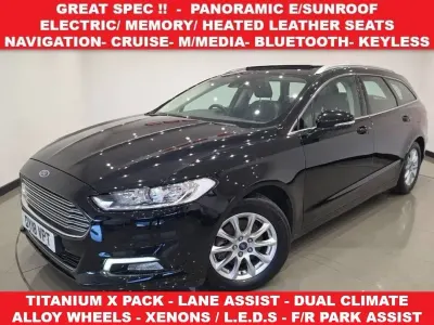Used Ford Mondeo Titanium 150 HP (110 kW) 2018 Black Estate