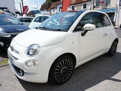 Used Fiat 500 Lounge 69 HP (50 kW) 2016 White Hatchback