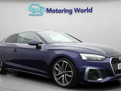 Used Audi A5 S-Line 204 HP (150 kW) 2022 Blue Coupe