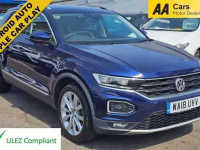 Used VW T-Roc SEL 150 HP (110 kW) 2018 Blue SUV