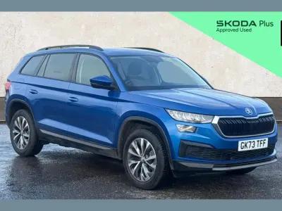 Używany Skoda Kodiaq SE Drive 150 KM (110 kW) 2023 Niebieski SUV